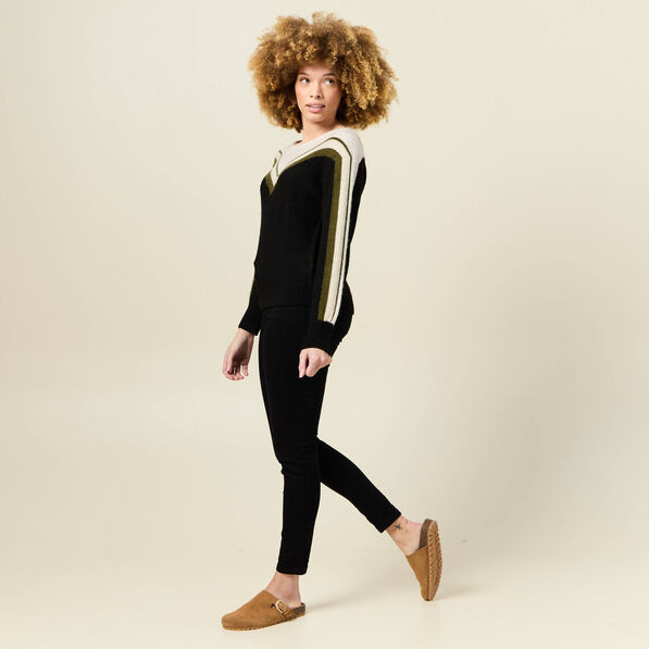 Pull manches longues ecru femme