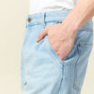 Jeans chino relax denim bleach homme
