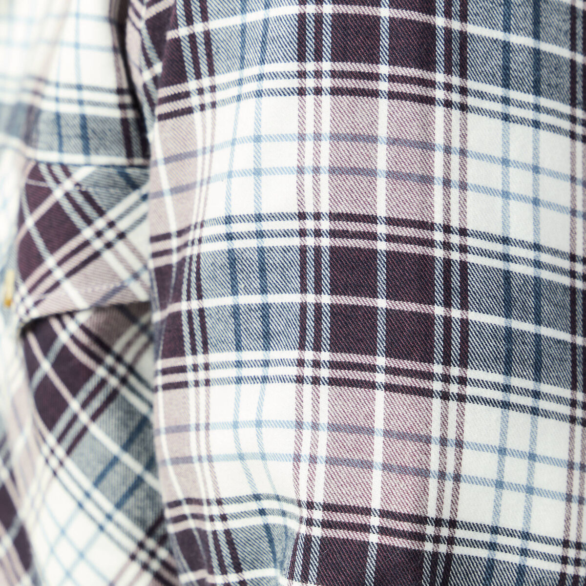 Chemise cintrée en coton manches longues gris homme | Bonobo
