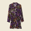 Robe patineuse ceinturée noir femme