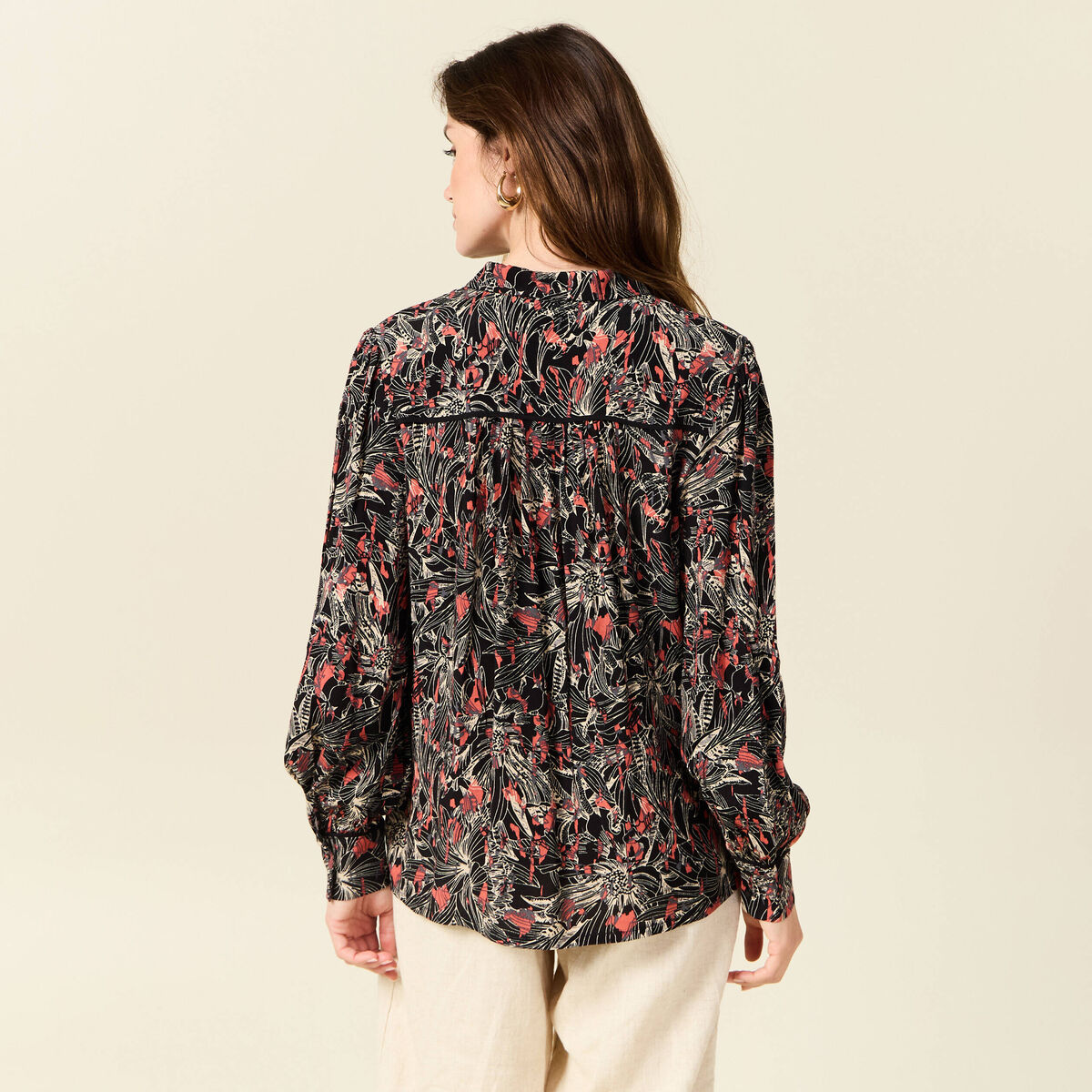 Chemise éco-responsable noir femme