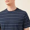 T-shirt en coton manches courtes bleu marine homme