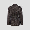 Veste droite éco-responsable couleur or femme