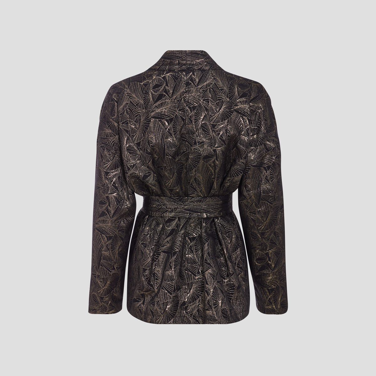 Veste droite éco-responsable couleur or femme