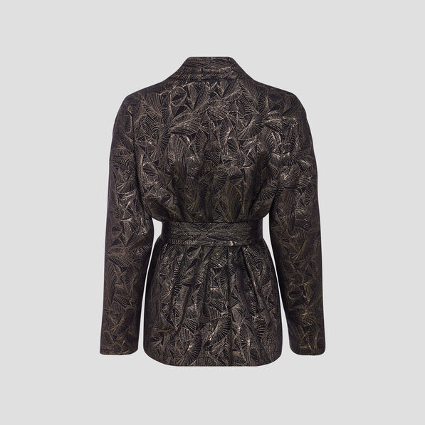 veste droite eco responsable couleur or femme Veste droite éco-responsable couleur or femme