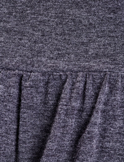 Robe droite ceinturée gris foncé femme