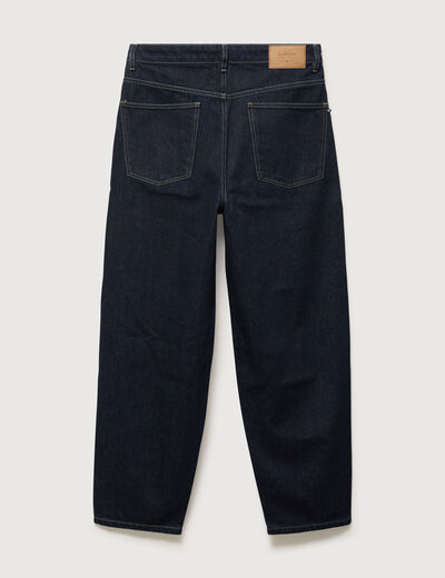Jeans large longueur 32 en coton denim brut rinse homme