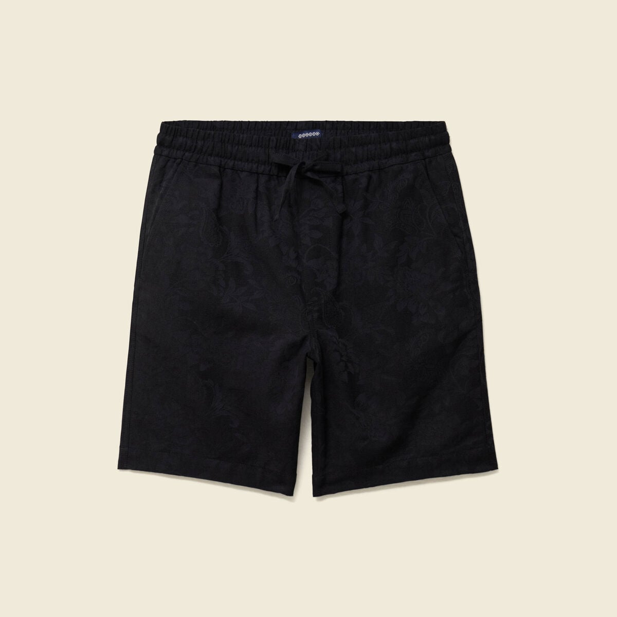 Bermuda coupe droite noir homme