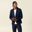 Veste esprit blazer droite bleu marine homme