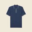 Polo manches courtes bleu foncé homme