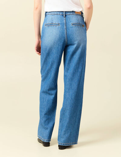 Jeans boyfriend 7/8ème denim stone femme