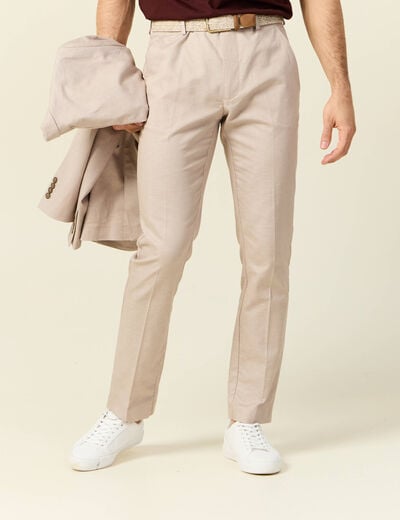Pantalon chino gris homme