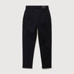 Jeans mom 7/8&egrave;me denim noir femme