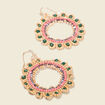 Boucles d'oreilles pendantes multicolore femme