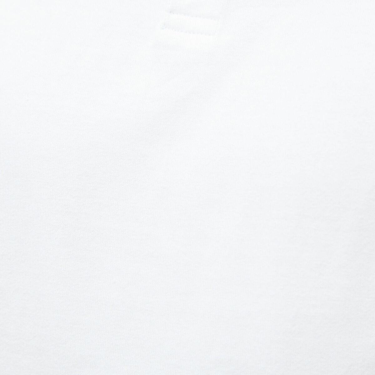 T-shirt col mao manches courtes en coton blanc homme