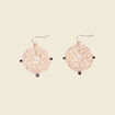 Boucles d'oreilles pendantes couleur or femme