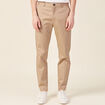 Pantalon chino cropped beige homme