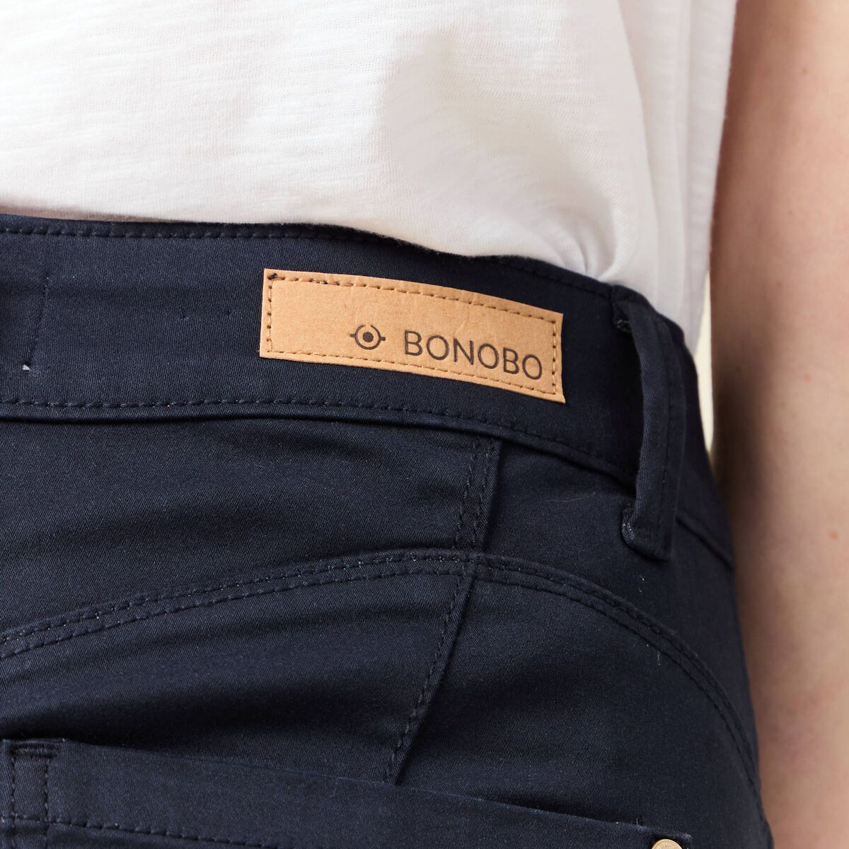 Pantalon Audrey - skinny push up bleu marine femme