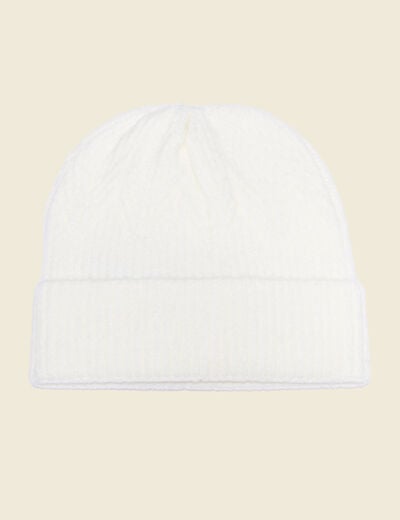 Bonnet ecru femme