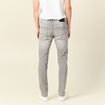 Jeans slim éco-responsable denim snow gris homme