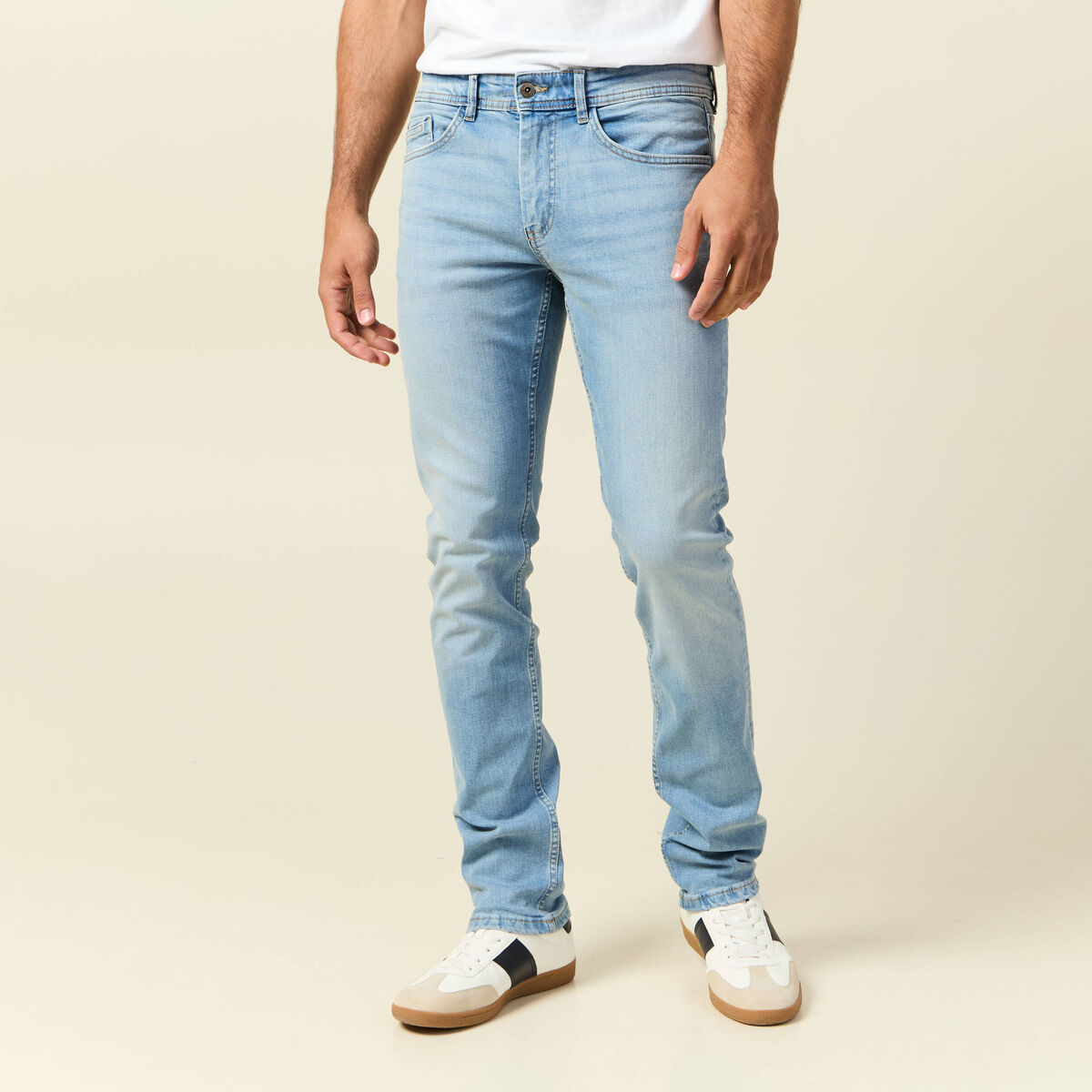 Jeans slim denim used homme