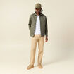 T-shirt en coton manches longues blanc homme