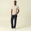 Polo manches courtes taupe homme