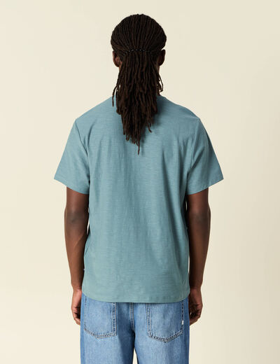 T-shirt manches courtes vert foncé homme