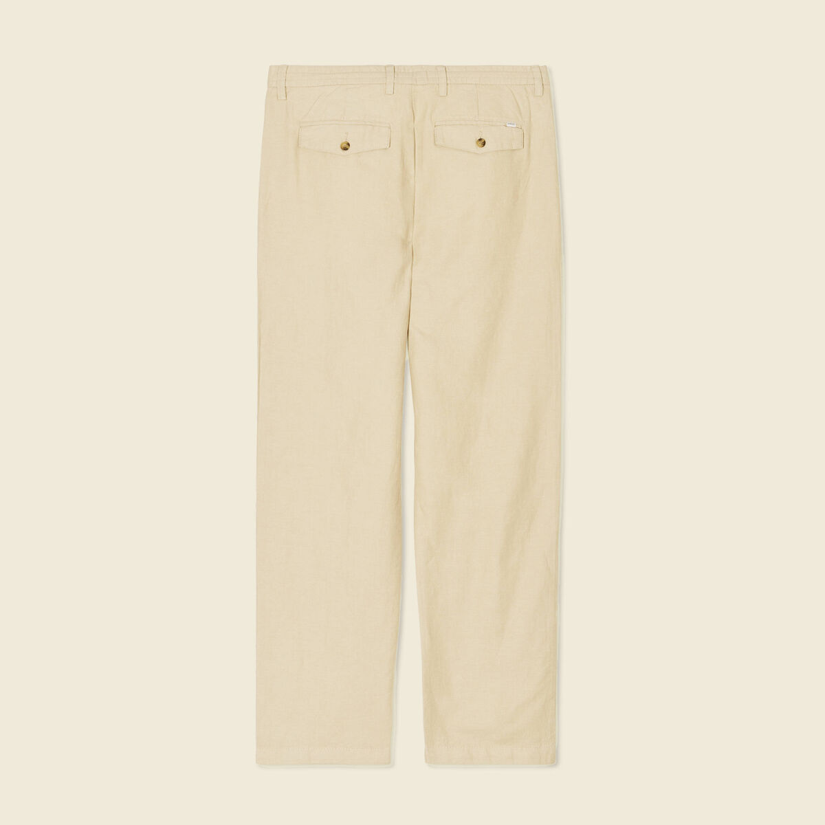 Pantalon chino straight beige homme