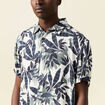 Chemise manches courtes bleu homme