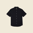 Chemise manches courtes noir homme