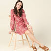 Robe éco-responsable rouge femme