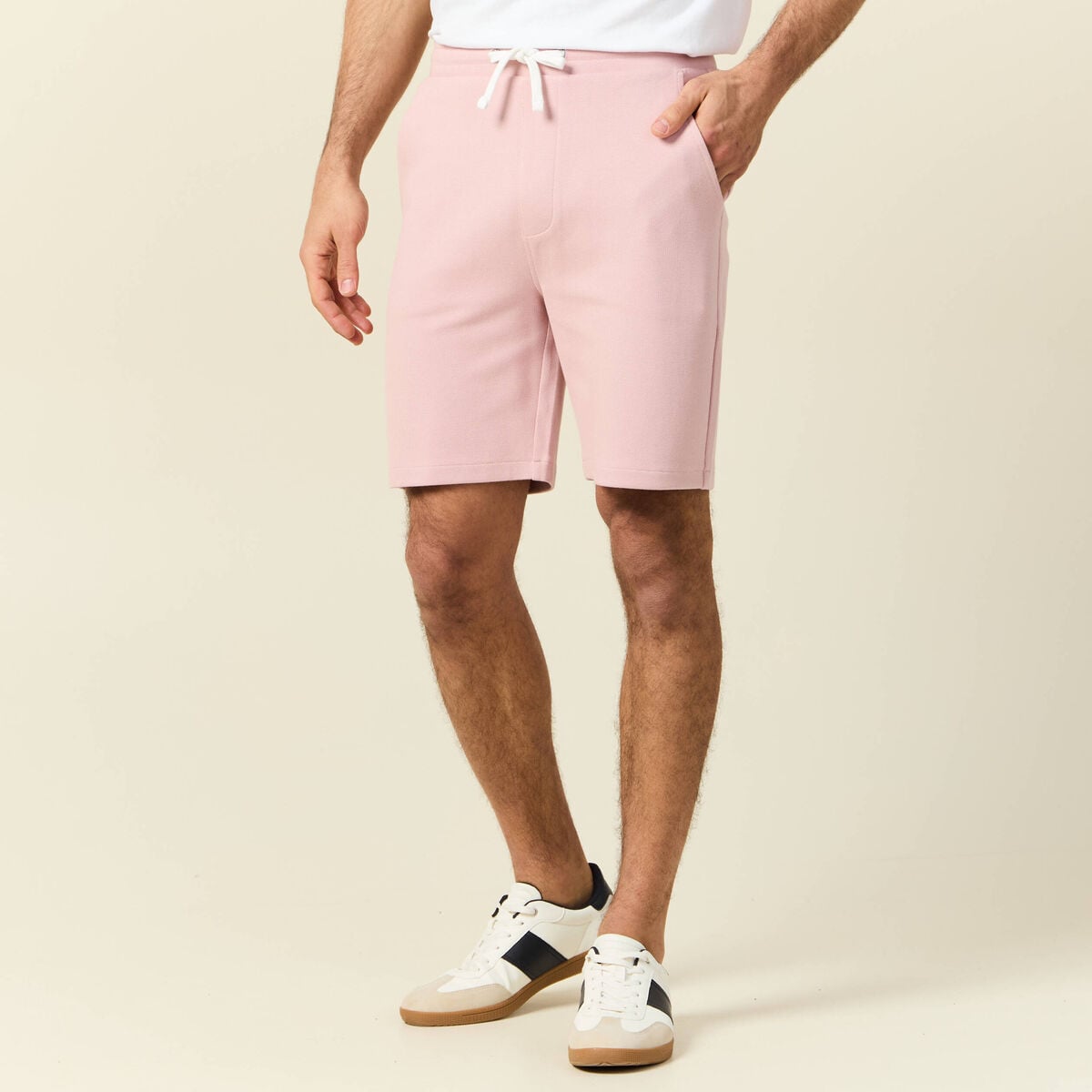 Bermuda rose pastel homme