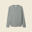 T-shirt en coton manches longues gris homme