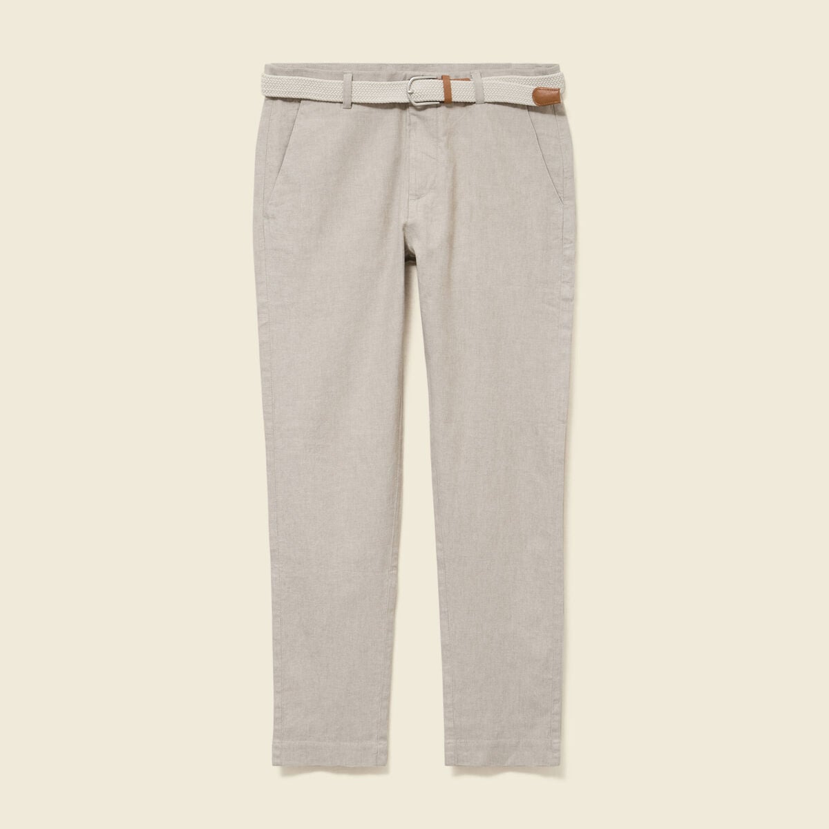 Chino coupe droite longueur 32 vert kaki homme