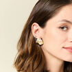 Boucles d'oreilles clous couleur or femme