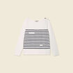 T-shirt manches longues ecru femme