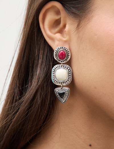Boucles d'oreilles camel femme
