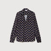 Blouse manches longues bleu marine femme