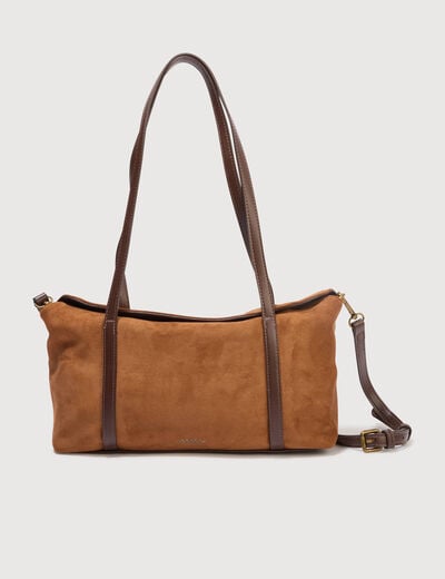 Sac bandouli&egrave;re avec doublure camel femme