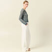 Pull éco-responsable bleu pétrole femme