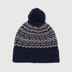 Bonnet bleu marine homme