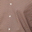 Chemise en coton manches longues marron homme
