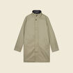 Trench mi-long col montant vert kaki homme