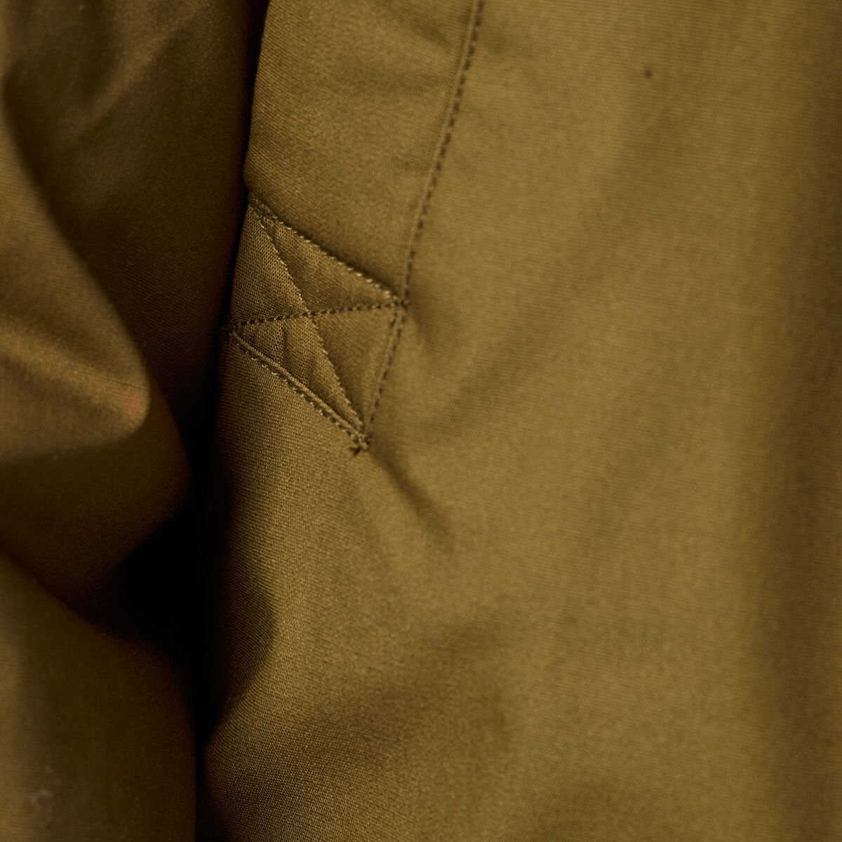 Parka droite à capuche camel homme