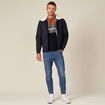 Pull manches longues fabriqu&eacute; en France marron homme