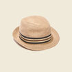 Chapeau trilby tressé sable homme