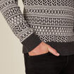 Pull manches longues ecru homme