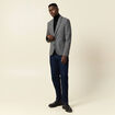 Veste blazer cintrée gris foncé homme