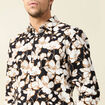 Chemise manches longues noir homme